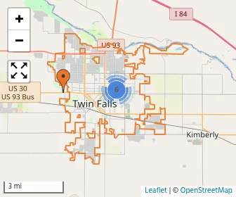 Area schools map
